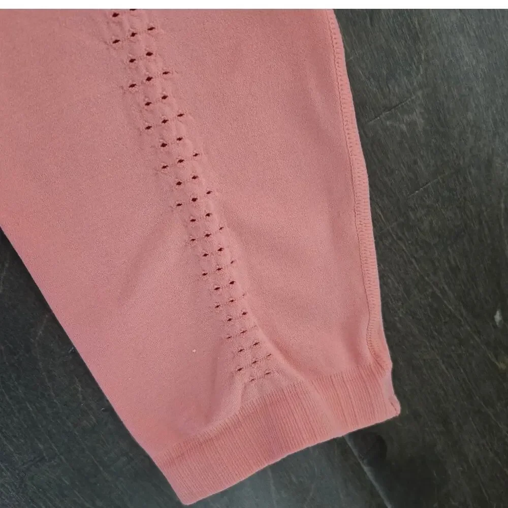 Free People Seamless Leggings Pink Size XS Coral Pink Yoga Activewear Cropped